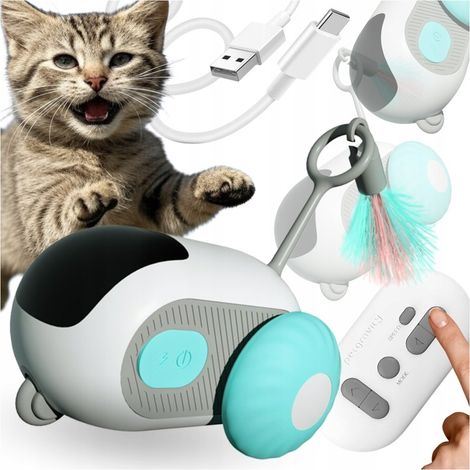 FERNGESTEUERTES SPIELZEUGFAHRZEUG MAUS FÜR KATZE INTERAKTIVES FERNGESTEUERTES AUTO