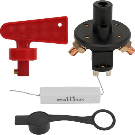 Isolateur de batterie DC12 24V, déconnexion, interrupteur principal d'alimentation pour rallye de course automobile. (1/4)