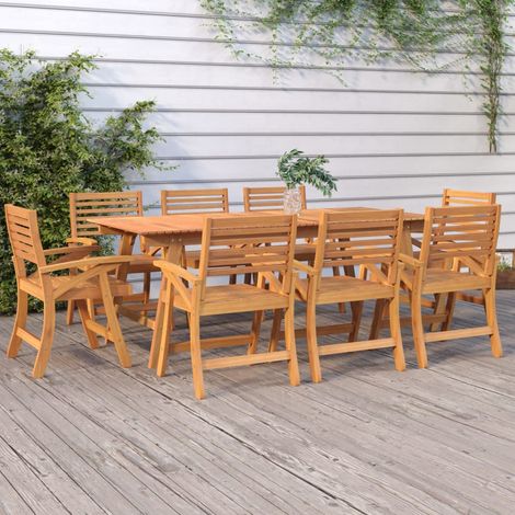 Table d'extérieur Table de salon de jardin - 200x90x75 cm Bois d'acacia solide BV710201 - BonneVie (1/5)