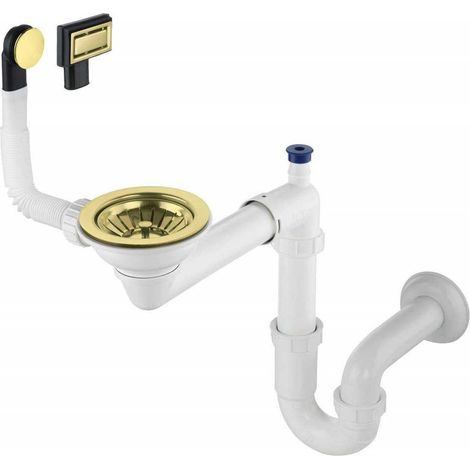 Deante Space Saver Siphon kompakt gebürstet Gold