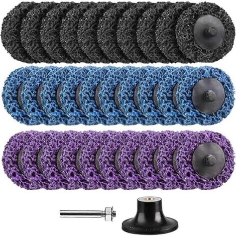 Disques à décaper faciles à changer rapidement de 2 pouces pour perceuses et meuleuses pneumatiques (1/5)