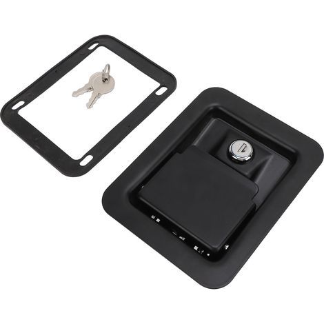 Loquet de Poignée de Boîte à Outils, Serrure de Boîte à Outils de Camion Robuste en Acier Inoxydable 304 étanche pour Camping-car pour Caravane. (1/5)