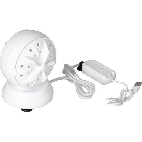 Machine à laver à ultrasons à double turbine, mini portable, pour sous-vêtements, avec rotation, prise 100-240 V, 4 vitesses, 24 W (1/5)