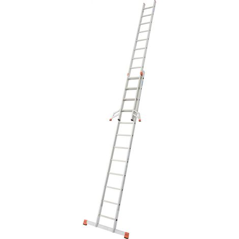 Krause Aluminium-Schiebeleiter MONTO Fabilo 4,40 m Schiebeleiter (1/3)