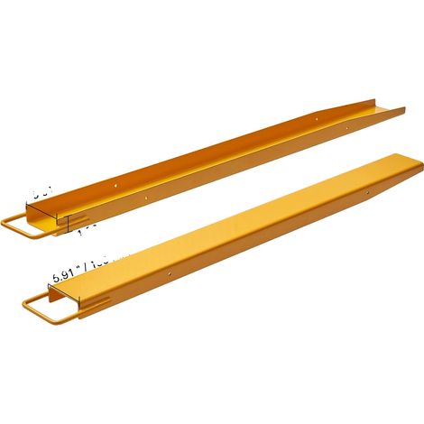 Extensions de fourches à palette, construction en acier durable, installation facile sans outil, 60in (1/2)