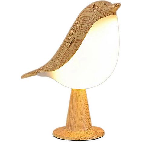 Lampe de chevet LED oiseau, petite veilleuse sans fil à commande tactile, lampe de lecture pour chambre à coucher, décoration intérieure (1/5)