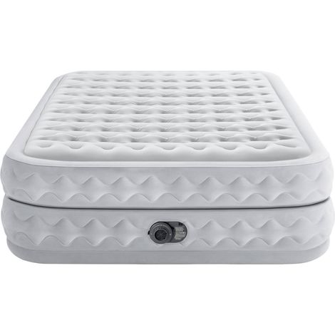 [GEBRAUCHT] B-Ware Intex 64490 Nd Luftbett Dura Beam Supreme Queen Mit 220 V Pumpe Weiß Matratze Bett