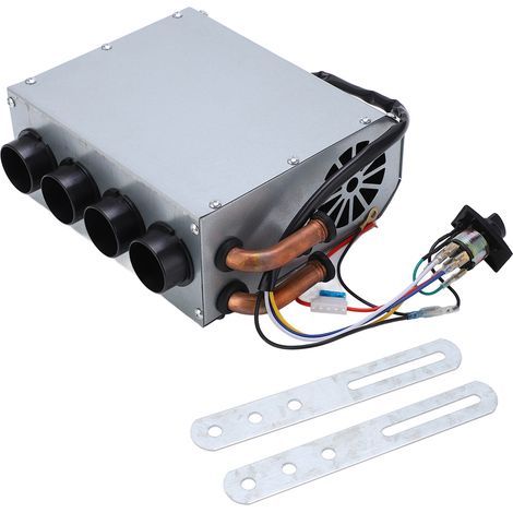 Chauffage électrique voiture 4 bouches, désembueur pare-brise 3 vitesses réglables 12V 80W silencieux (1/5)