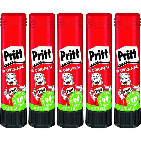 Lot de 5 bâtons de colle sans danger pour les enfants pour les arts et les travaux manuels Colle forte pour l'école et les fournitures de bureau 11 g (1/5)