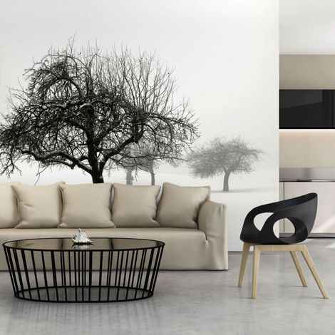 Papier peint arbres d'hiver - 250 x 193 cm (1/4)