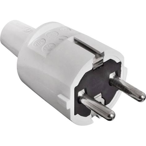 AS Schwabe 62220 enchufe eléctrico gris seguro PVC