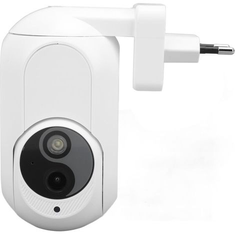 Eosnow Plug HD 3MP Plug-in Surveillance Camera 360 Degree Panoramic View Intelligent WiFi Dual Light Source Wireless (1/5)