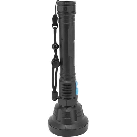 Wiederaufladbare LED-Taschenlampe mit USB-Anschluss, 3 Leuchtmodi, Akkuanzeige und robustem ABS-Gehäuse für nächtliches Angeln im Freien. (1/5)