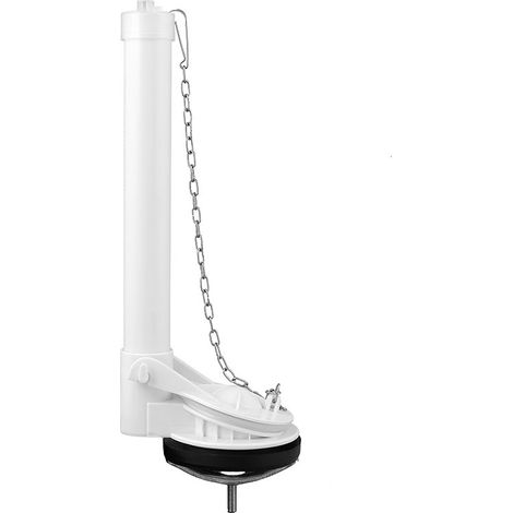 Ensemble de soupape de chasse d'eau de 5 cm pour toilettes monobloc - Tube de trop-plein de 25 cm de haut, kit de remplacement de soupape de chasse d'eau en ABS durable avec clapet et joint (1/4)