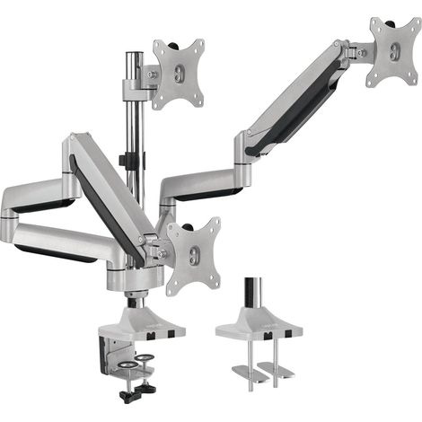 LOGILINK Monitorhalterung BP0052 3fach 13-32, 2x Gasdruckfeder, Aluminium (1/5)