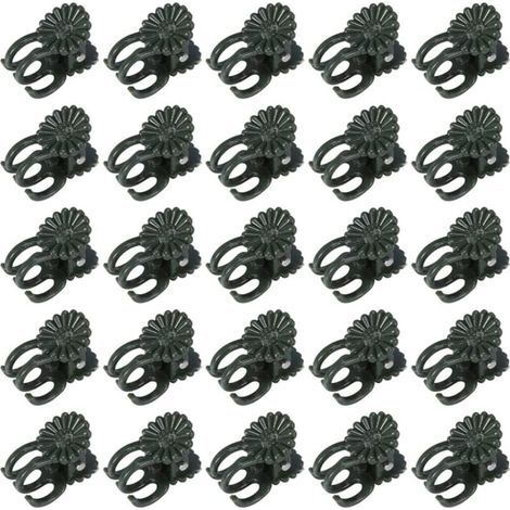 60 Stück Orchideenclips, Pflanzenclips, Rankenclips, Orchideenclips für Pflanzen, Kunststoff-Gartenpflanzenstützclips, Clips zur Unterstützung kleiner grüner Ranken (1/4)
