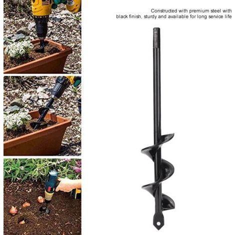 Foret de Perçage pour Jardin – Tarière pour Trou de Plantation, Idéal pour Bulbes, Fleurs et Plantes, 4 x 22 cm (1/4)