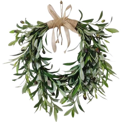 Guirlande D'olivier Artificielle - Forme Goutte - 60 cm - Pour Décoration Murale Jardin Mariage Fêtes Printemps - 1 Pièce (1/5)