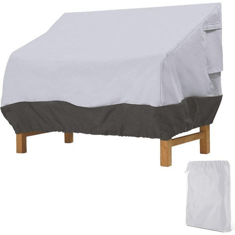 Gartenbank Abdeckung 4 Sitzer, Oxford, UV-beständig, winddicht, 224x83x84cm (1/5)