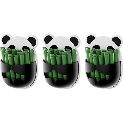 Adorable Panda forme sac clips avec magnétique organisateur pour aliments rangement bambou design bambou Panda design (1/5)