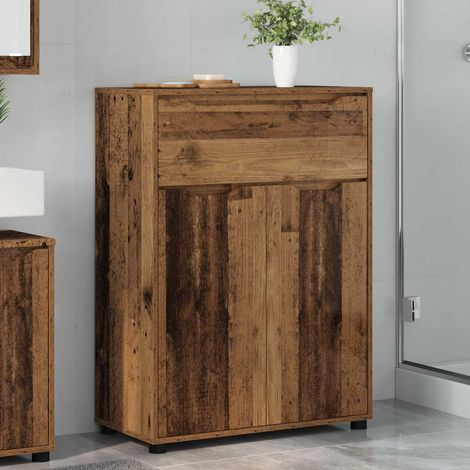 vidaXL Mobile da Bagno Legno vecchio 72,5 x 36,5 x 100 cm (1/5)