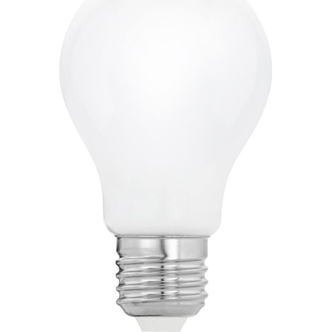 Dimmable E27 LED bulb, Milky lamp in opaque glass, 4 watts, 806 lumens, warm white, 2700 Kelvin, A60, Ø 6 cm (1/5)
