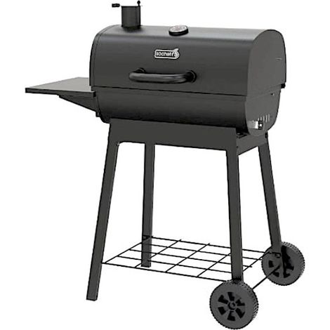 Barbecue a Carbone Semibarile con Affumicatore Willy 57 C1157 riglia Inox 57x39 cm
