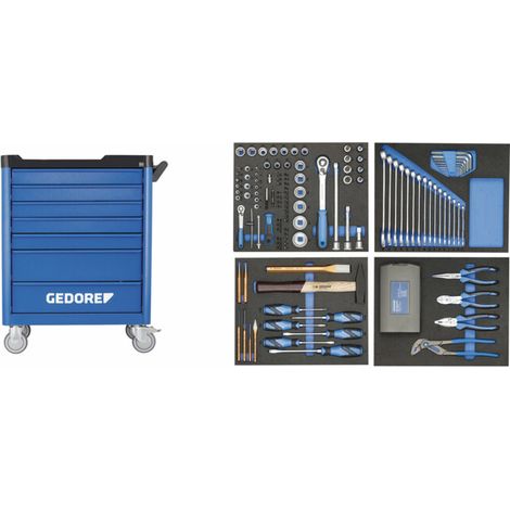 GEDORE 2980312 - Servante à outils avec assortiment , WSL-L-TS-147 (1/5)