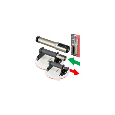 Elektrische Pumpe für Saugnapf. Elektrische Pumpe Ø28 mm. Bis zu 200 kg (abhängig vom Saugnapf). TECHMAN