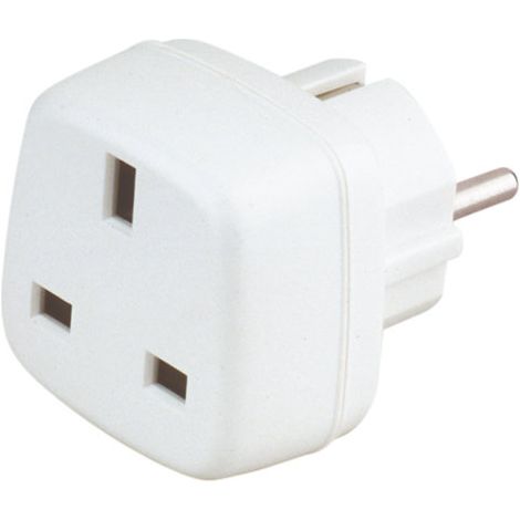 Adapter Shuck-Englischer Stecker Reiseadapter für temporären Einsatz 36.062 Electro DH 8430552082001