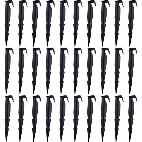 Lot de 30 Piquets, Fixation Tuyau 16mm, Ancrage Sol Robuste, Système Irrigation Goutte à Goutte, Jardin Extérieur (1/5)