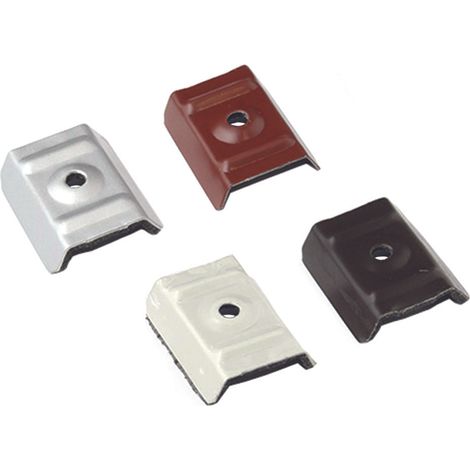 CAPPELLOTTO COPERTURE GREGATE IN ACCIAIO ZINCATO GRECA MM.15-19 CAPP- - mm.18/31x50x17 acciaio testa di moro RAL 8017 - 100 pezzi FRIULSIDER