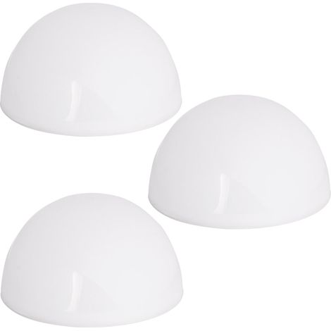 Luces LED solares de globo, paquete de 3, semicirculares, sensor crepuscular (1/5)