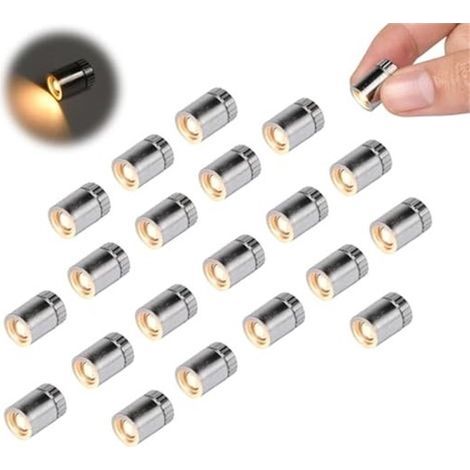 Ynkkvre – Mini-LED-Lichterkette (20 Stück) für Puppenhäuser – Miniatur-Beleuchtungszubehör (1/5)