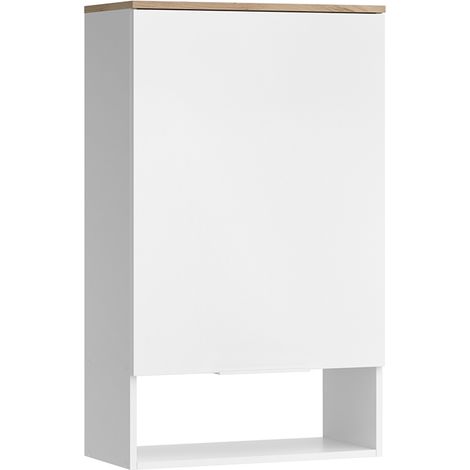Aparador Wido, Blanco/Sonoma, 60 x 100 cm con puerta, Vicco