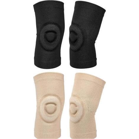 paires de genouillères, coussins et coques de soutien, genouillères respirantes pour football, basketball, danse, patinage artistique, taille M (1/5)