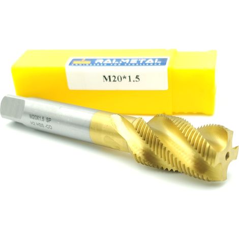 HSS-Co Feingewindebohrer M20x1,5 H2 TiSiN DIN 376 (1/5)