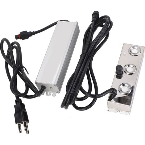 Brumisateur ultrasonique à 3 têtes avec alimentation 120 W, débit de 1500 ml/h, pour bassins, serres et jardins (prise US). (1/5)