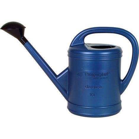 Prosperplast Gießkanne mit Brause 10L Gartenkanne Blumengießkanne Wasserkanne - blaumetallic