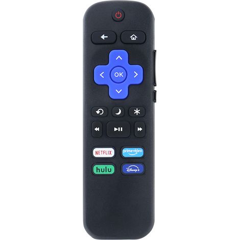 Télécommande universelle pour TV Roku, compatible TCL/Hisense/Sharp/Onn, avec touches dédiées Netflix/Disney+/Hulu/Prime Video (1/4)