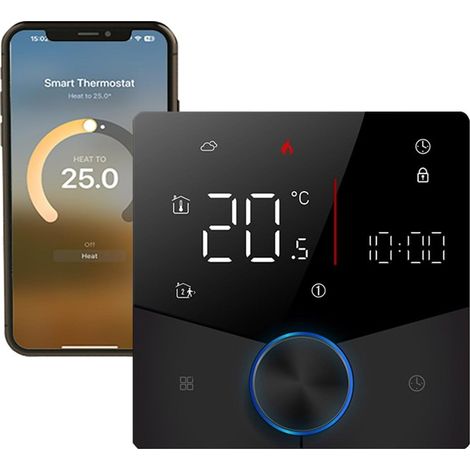 Termostato Smart Matter Beca BHT-009GBLW-MT Nero (1/5)