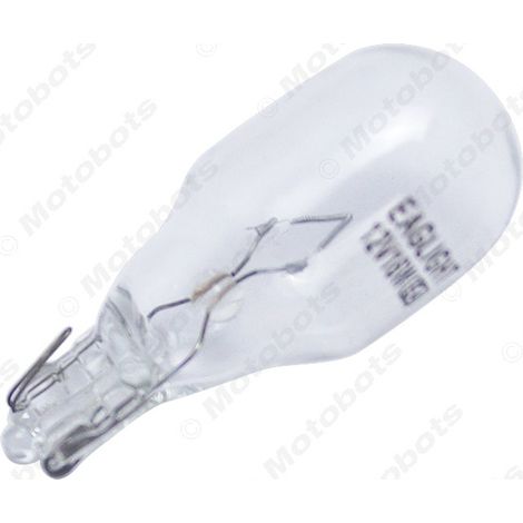 10 car halogen bulbs, 12V 16W T15 flat-pin type, for car parking lights, instrument panels, and side marker lights (warm white light). (1/4)