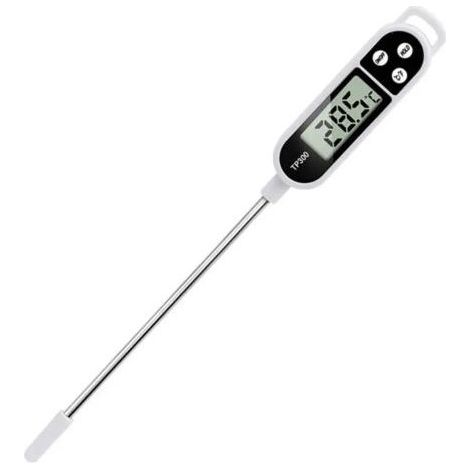Lntyq Thermometre cuisine accessoire termometre cuison,thermomètre sonde thermometre barbecue 5Secondes LCD Ecran Thermomètre pour Patisserie BBQ Lait à Viande Culinaire (1/5)