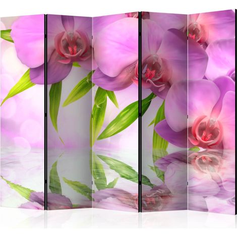 Paravent 5 Volets "Orchid Spa" 172x225cm (1/2)