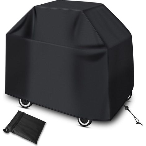 Housse Barbecue, Bâche de Protection BBQ Exterieur, Housse Plancha Imperméable, Protection UV, Coupe-Vent, Anti-poussière (XXL)19071117cmNoir) (1/4)