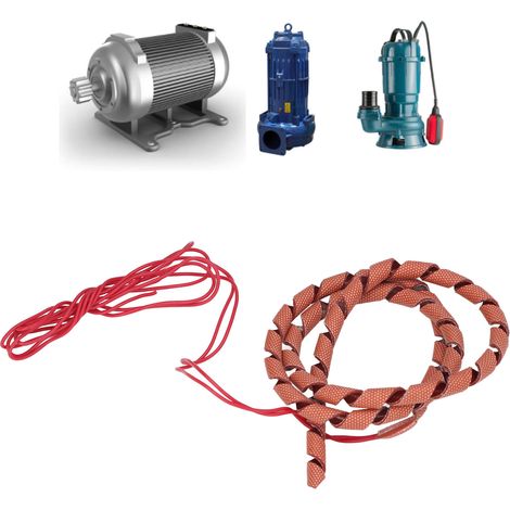 Ruban chauffant torsadé basique de 1000 mm de long, 220 V, 70 W, ruban chauffant électrique spiralé, gaine chauffante enroulée naturellement, diamètre extérieur 6 mm (1/5)