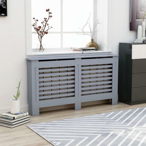 vidaXL Radiator Cover Anthracite 152x19x81,5 cm MDF