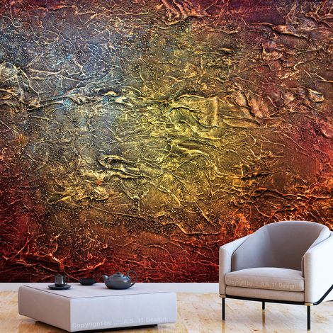 Fotomurale adesivo - Red Gold - 392x280