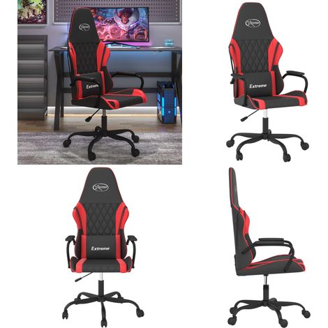 Gaming-Stuhl Schwarz und Rot Kunstleder - Gaming Stuhl - Gamer Chair - PC Stuhl - Schreibtischstuhl - Ergonomischer Stuhl - Home & Living (1/5)