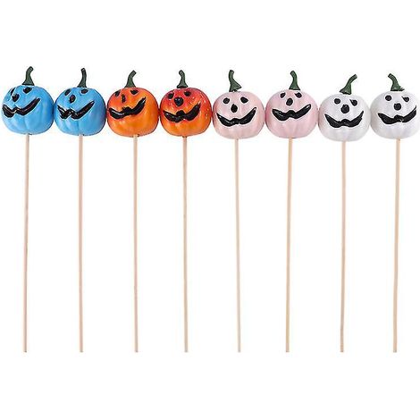8-teiliges Halloween-Kürbis-Ornament für Halloween-Dekorationen (1/3)